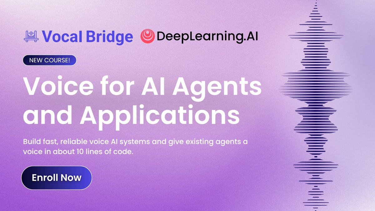 Learn to add voice to your AI agents and applications using three practical patterns