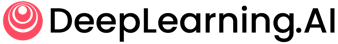 DeepLearning.AI logo pink and black