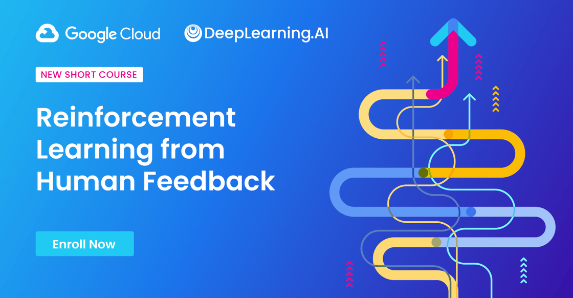 Reinforcement Learning from Human Feedback course promo banner