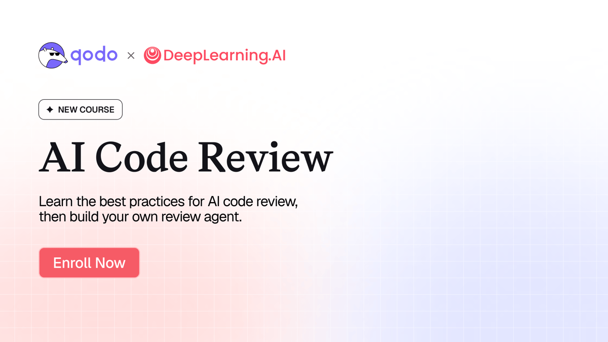 Enroll in AI Code Review course to master code review practices. Offered by DeepLearning.AI. Click to enroll.