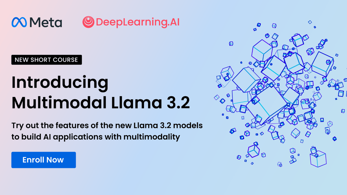 Promo banner for "Introducing Multimodal Llama 3.2"