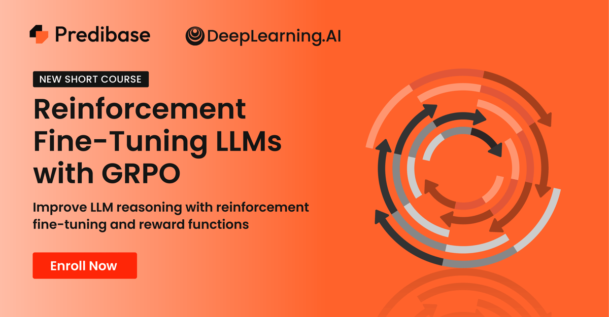 Promo banner for: "Reinforcement Fine-Tuning LLMs with GRPO"