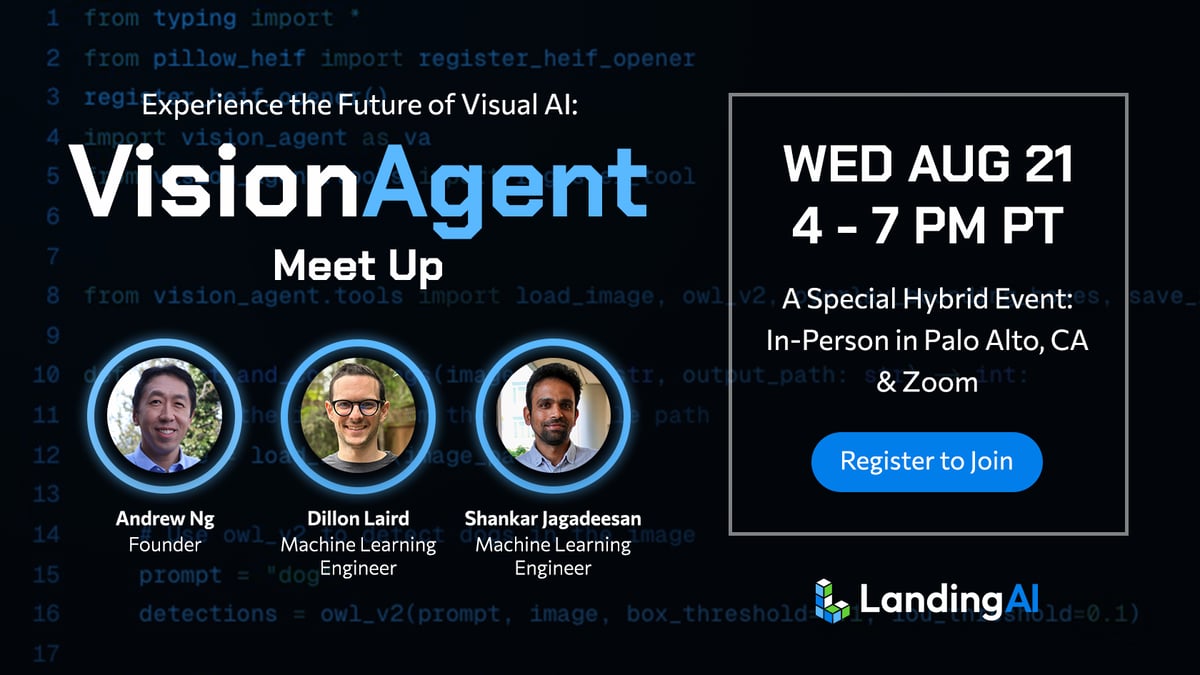 VisionAgent event promo banner